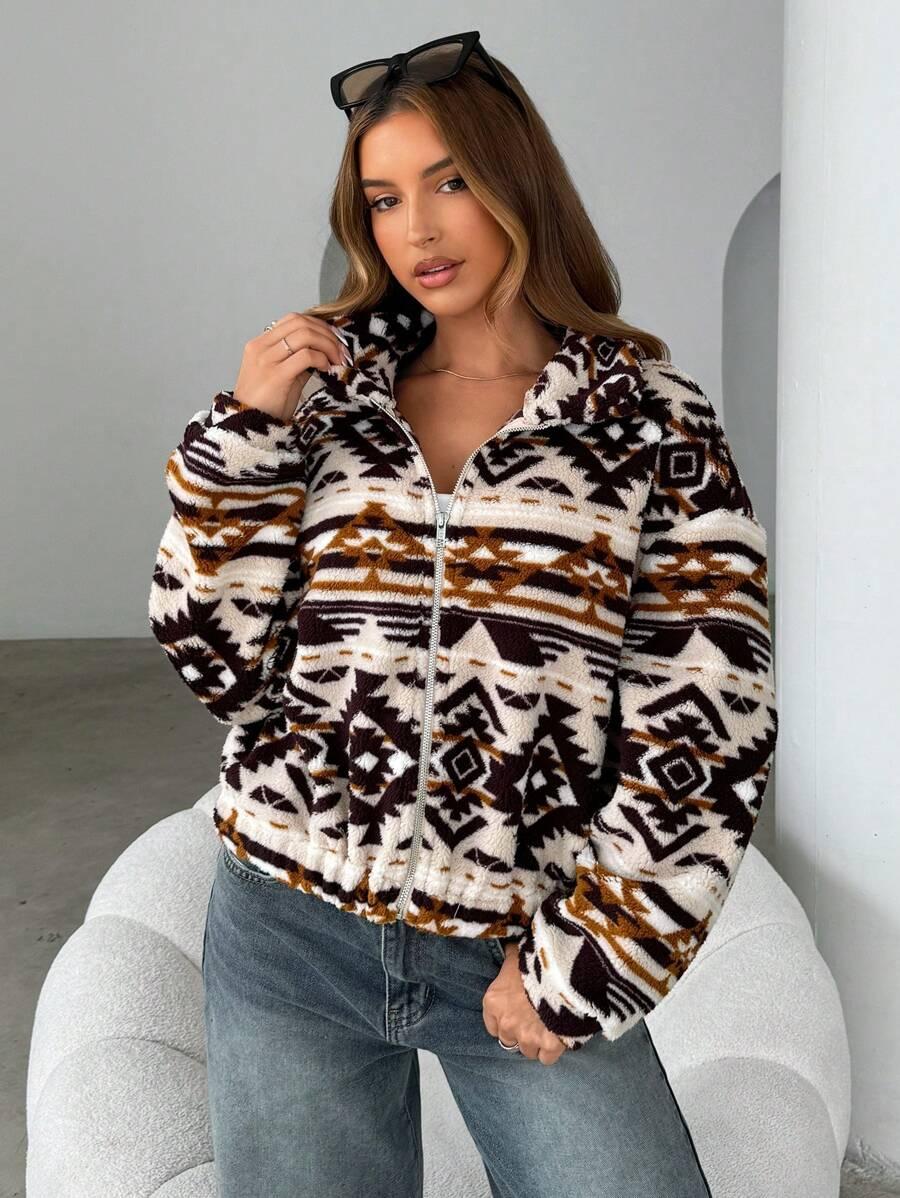 BLUZA ZAMEK WZORY
