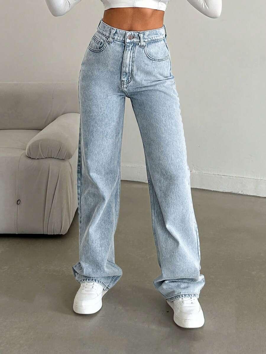 SPODNIE JEANS WYSOKI STAN
