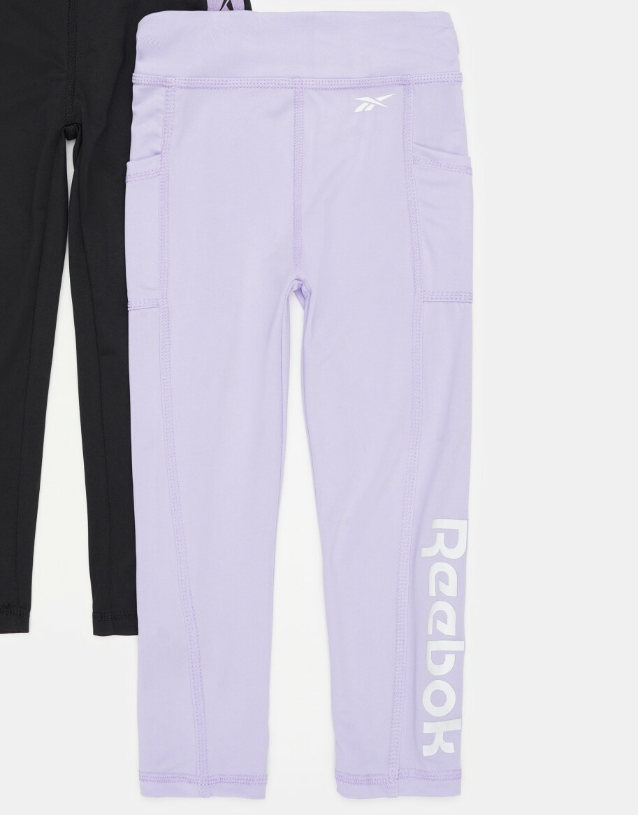 FIOLETOWE LEGGINSY LOGO E4565RG