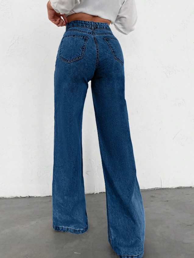 NIEBIESKIE SPODNIE JEANSY