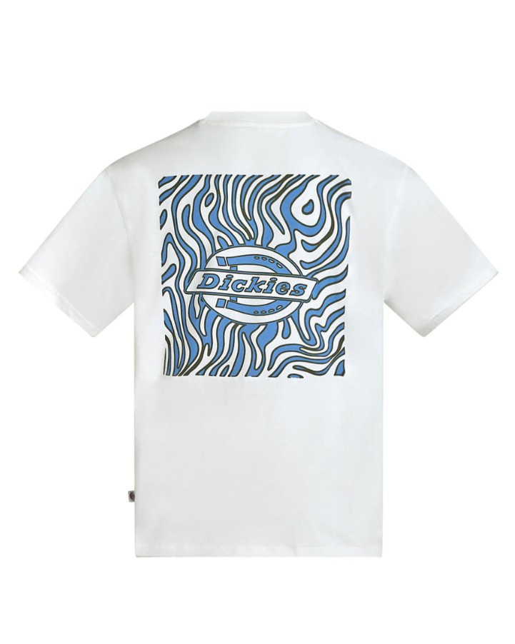 biały t-shirt logo