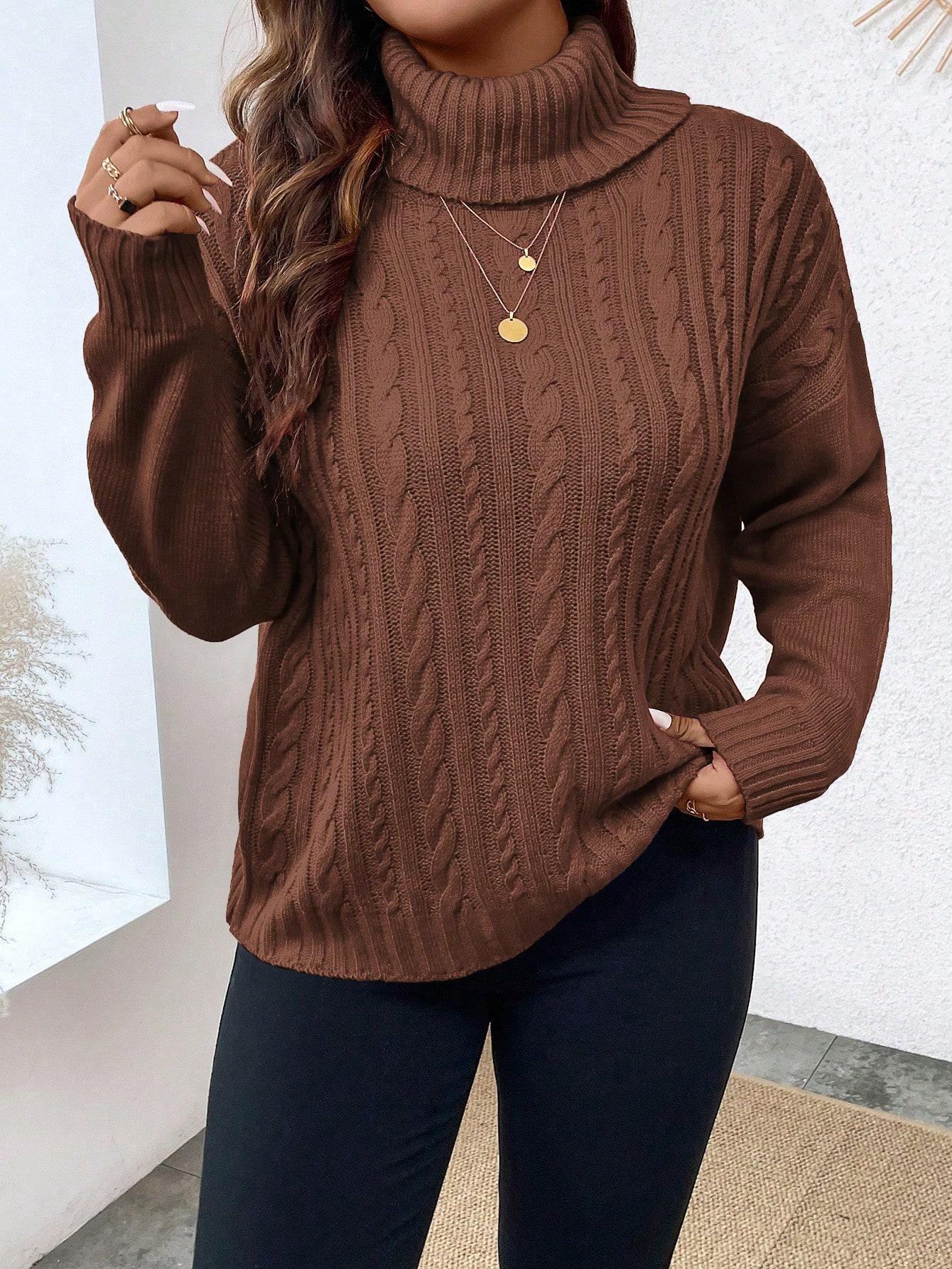 BRĄZOWY SWETER GOLF