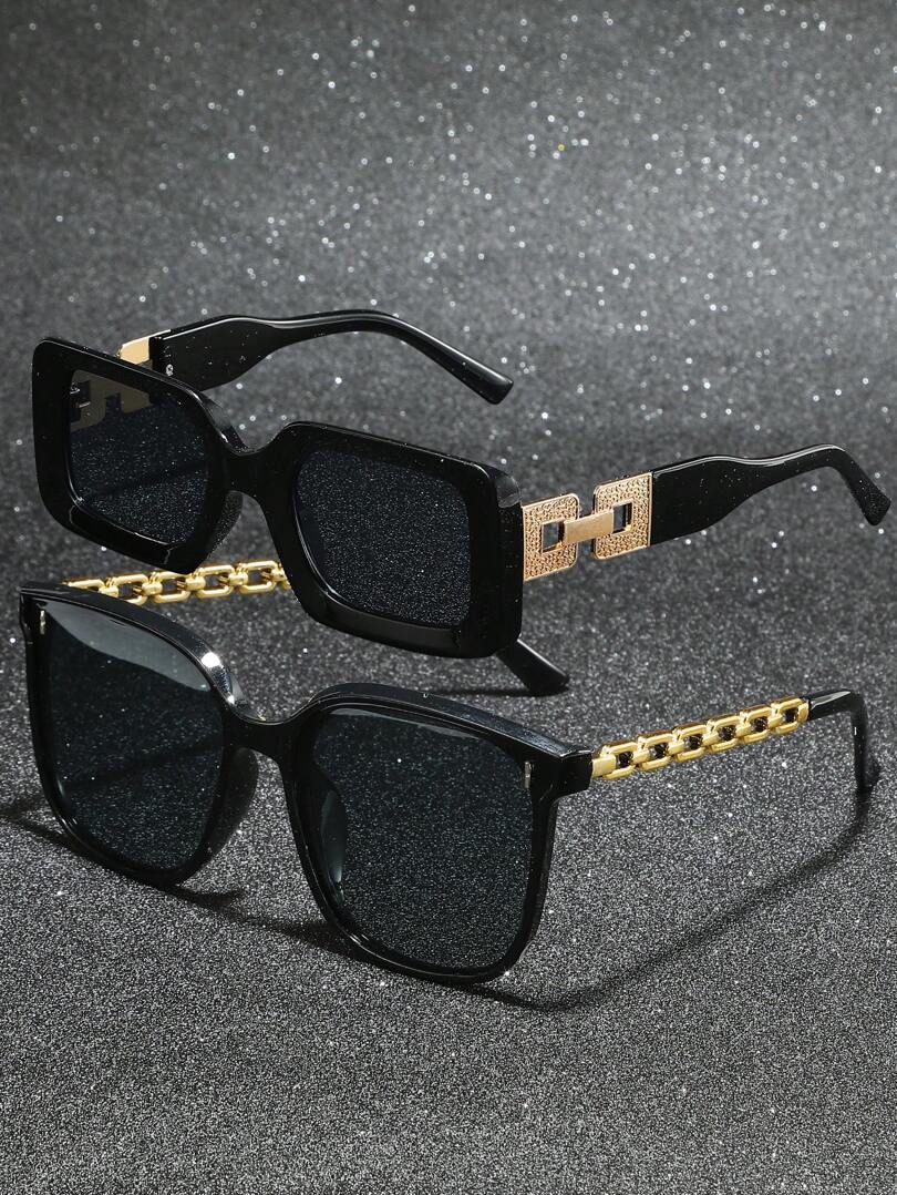 CZARNE OKULARY PRZECIWSŁONECZNE 2-PACK 