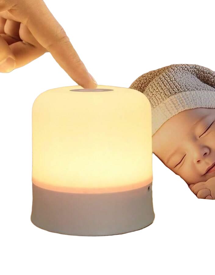 biała lampka nocna