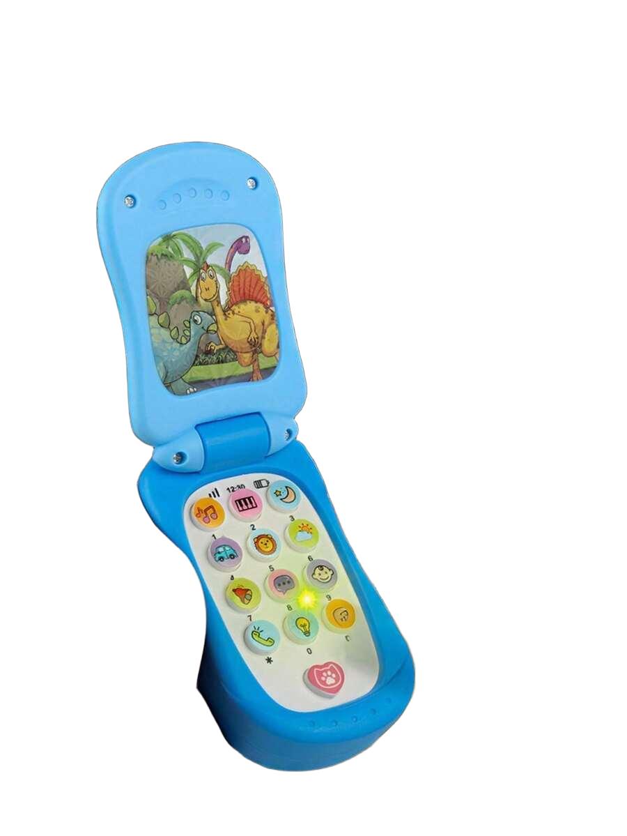 niebieski telefon zabawka