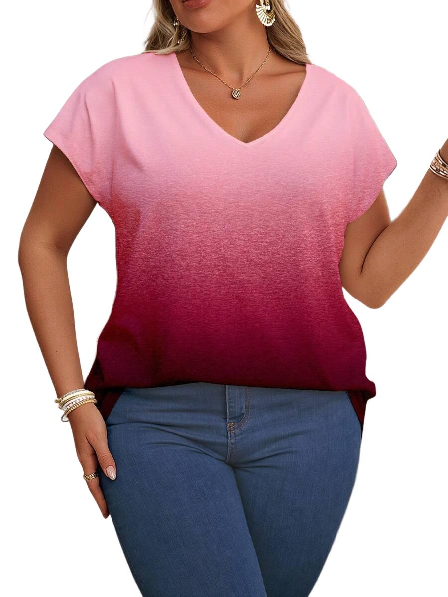 T-SHIRT DAMSKI OMBRE