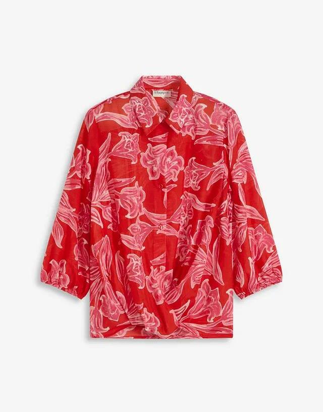 KOSZULA DAMSKA PLUS SIZE RĘKAW 3/4 