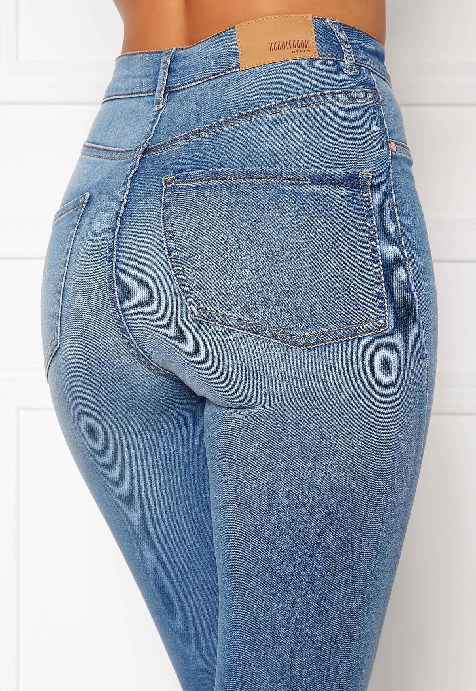 SPODNIE JEANS RURKI Superstretch zamek