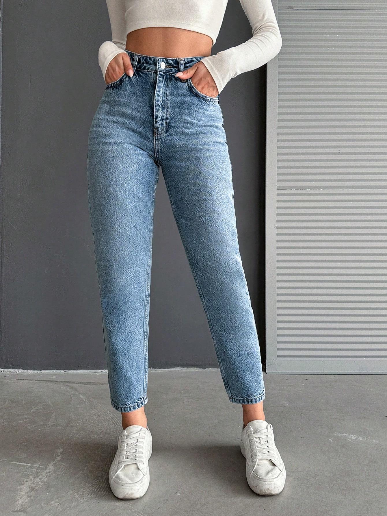 SPODNIE JEANS WYSOKI STAN