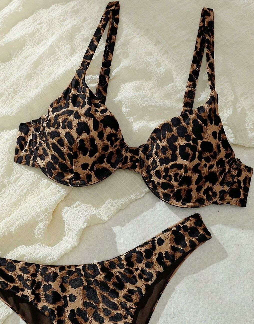 góra od bikini animal print 
