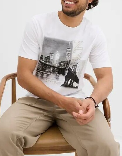 T-SHIRT MĘSKI Z NADRUKIEM