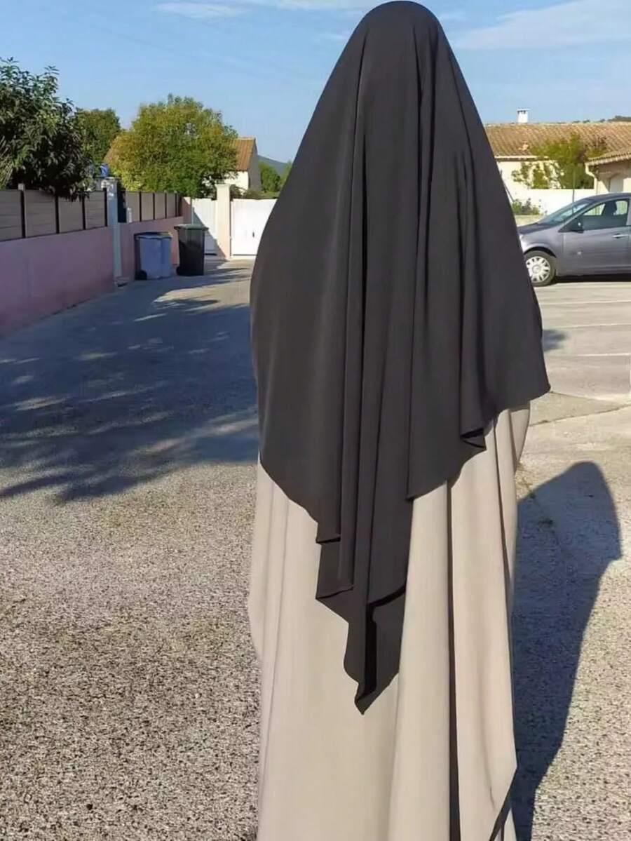 CZARNA CHUSTA na głowę hidżab