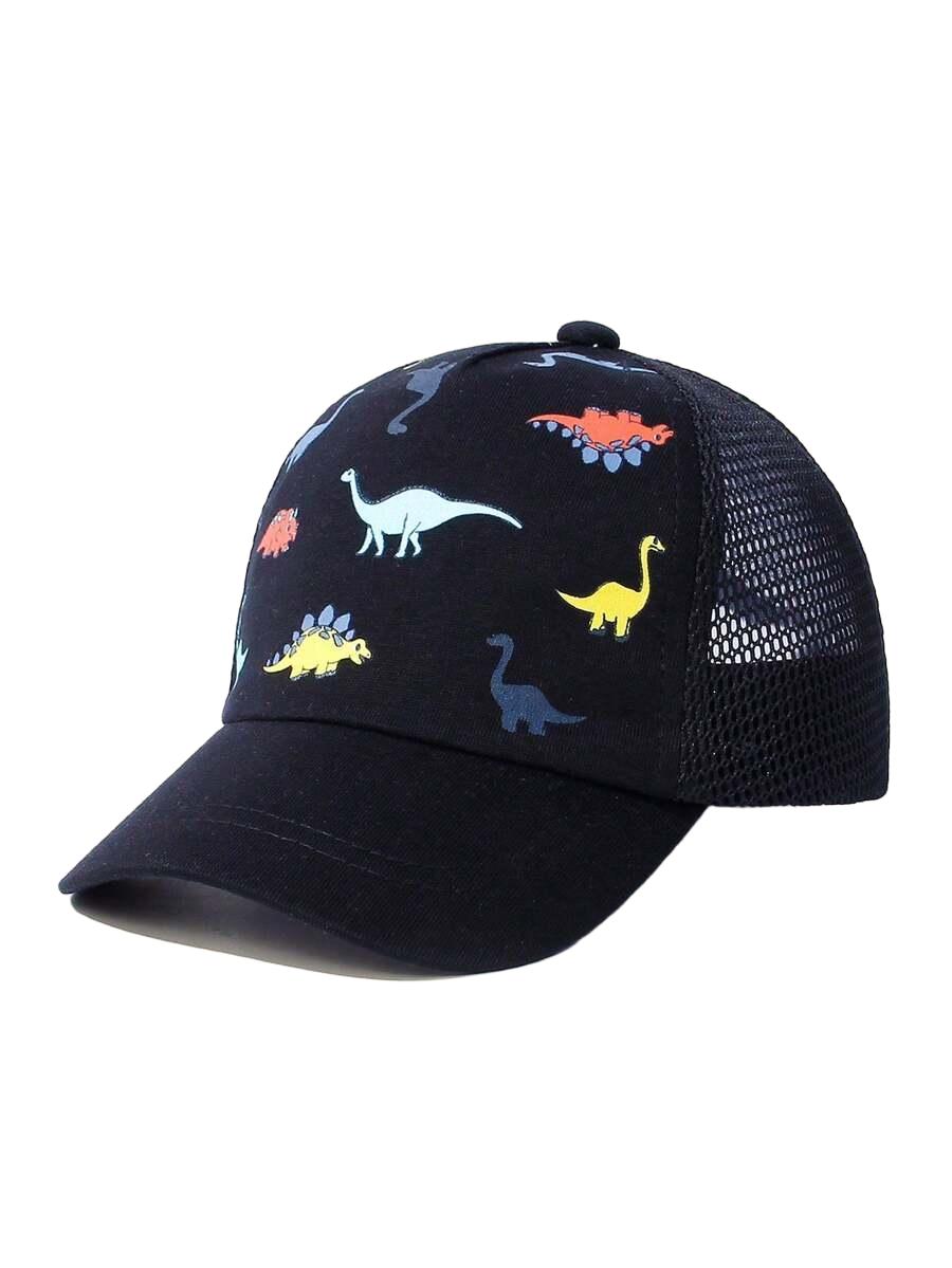 czapka z daszkiem dinozaury
