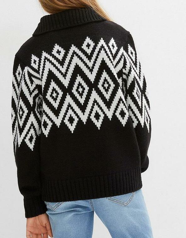 DZIEWCZĘCY SWETER W NORWESKI WZÓR