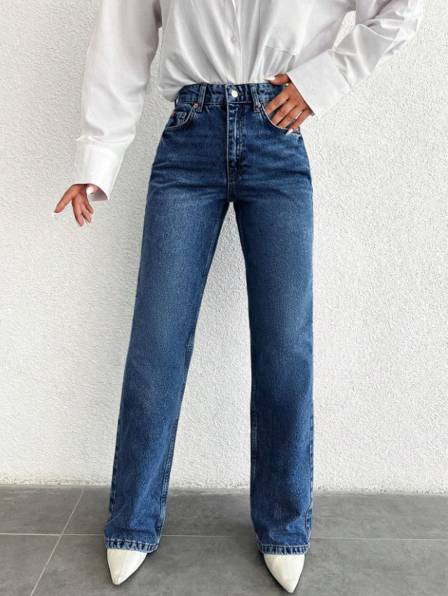 NIEBIESKIE SPODNIE JEANS