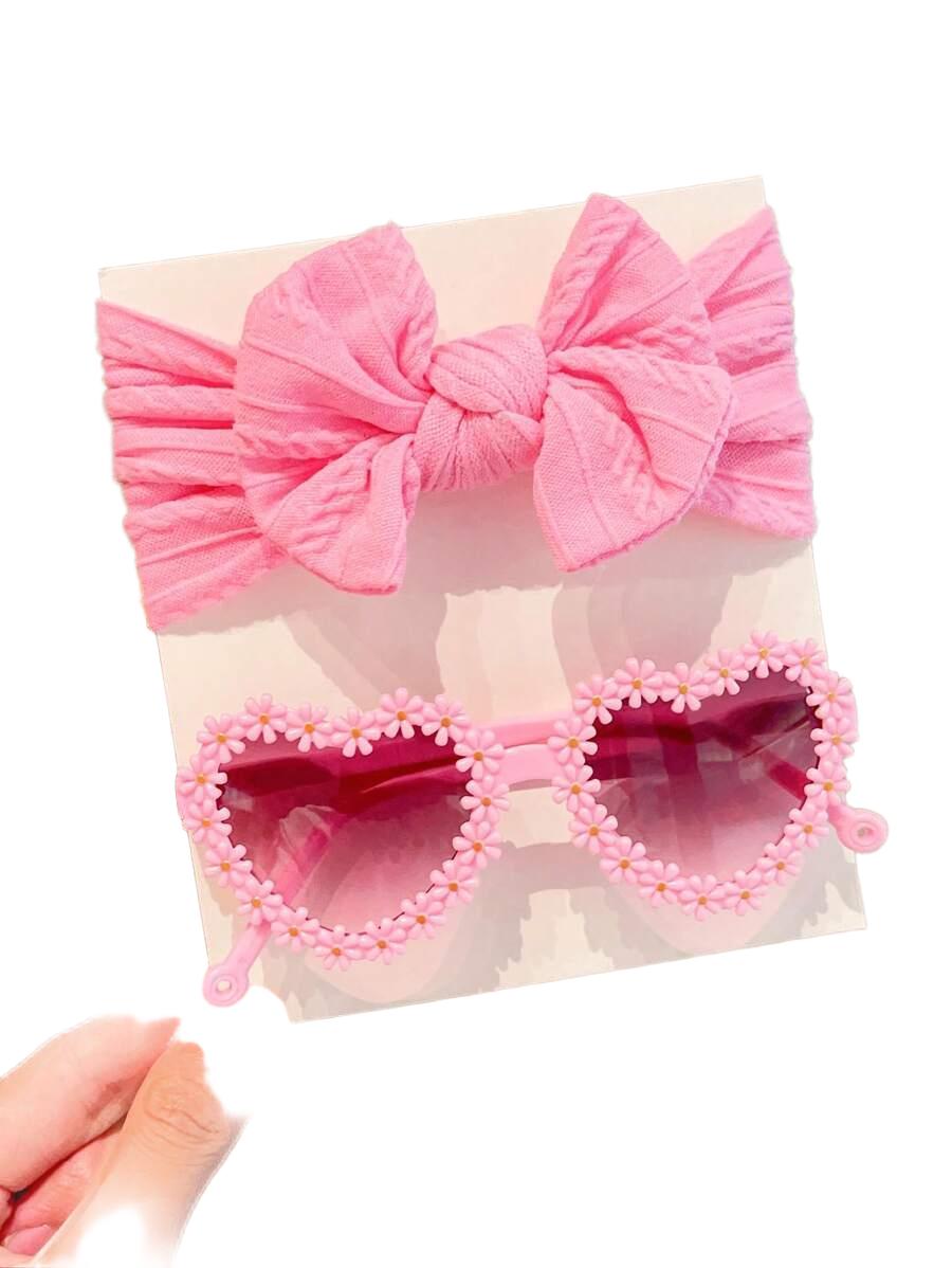różowa opaska okulary przecwisłoneczne