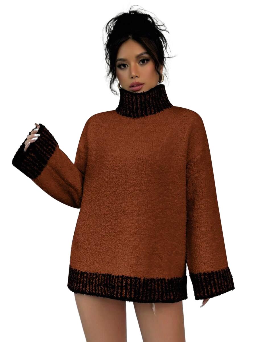 SWETER DAMSKI Z GOLFEM 