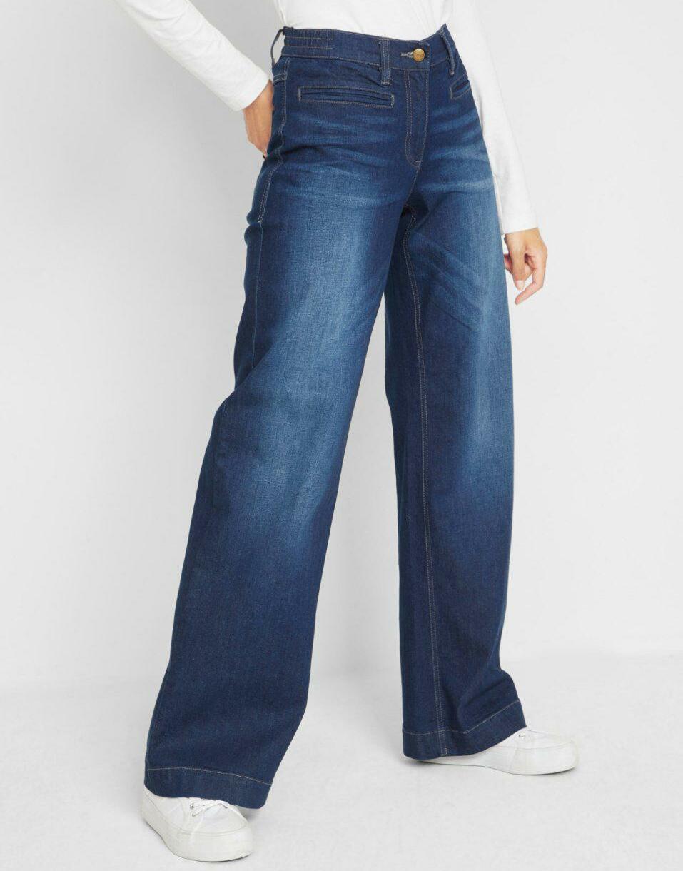 SZEROKIE SPODNIE JEANS