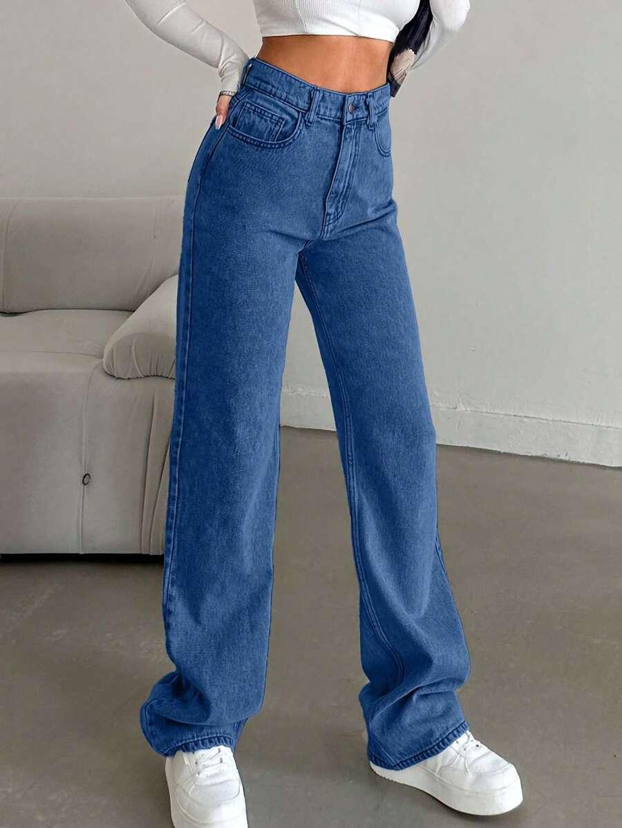 NIEBIESKIE SPODNIE JEANS