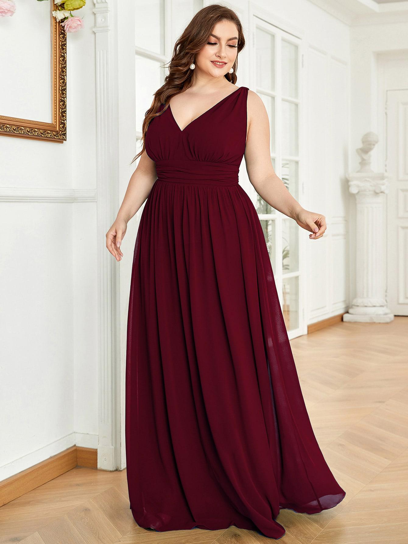 MAXI SUKIENKA V-NECK