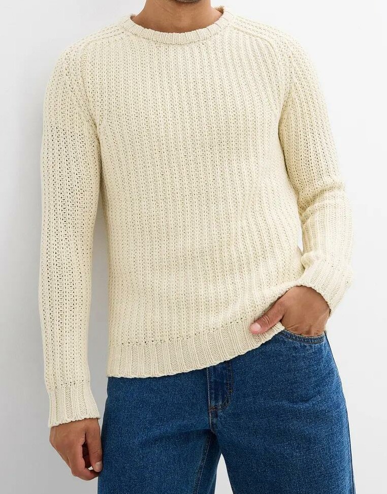 SWETER MĘSKI BAWEŁNIANY WKŁADANY PRZEZ GŁOWĘ