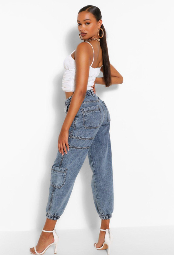 CZARNE SPODNIE JEANS