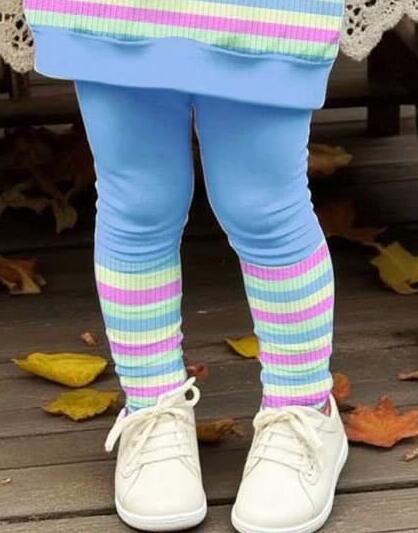 legginsy wzór paski