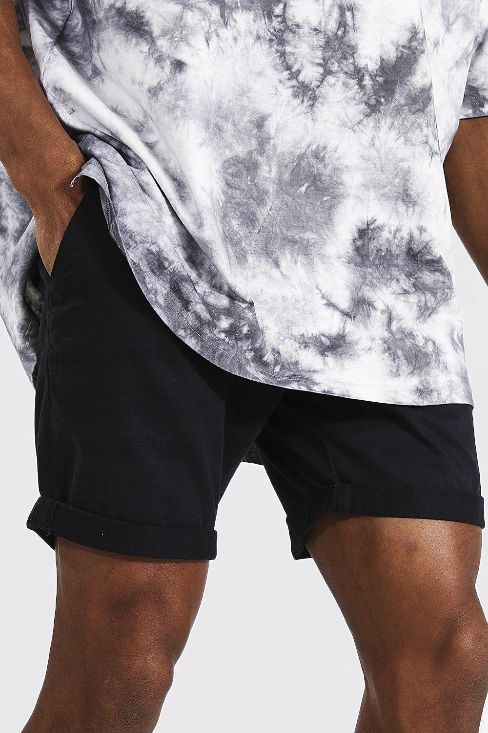 czarne spodenki jeans 