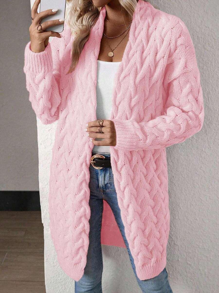 różowy sweter kardigan