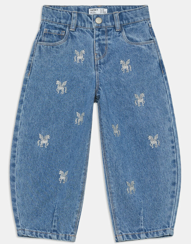 NIEBIESKIE JEANSY HAFT