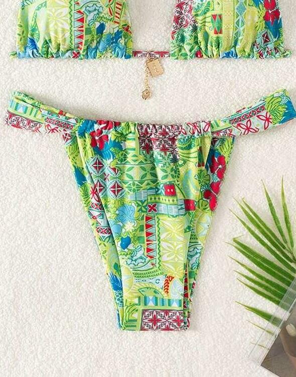 DÓŁ OD BIKINI WYSOKI PRINT