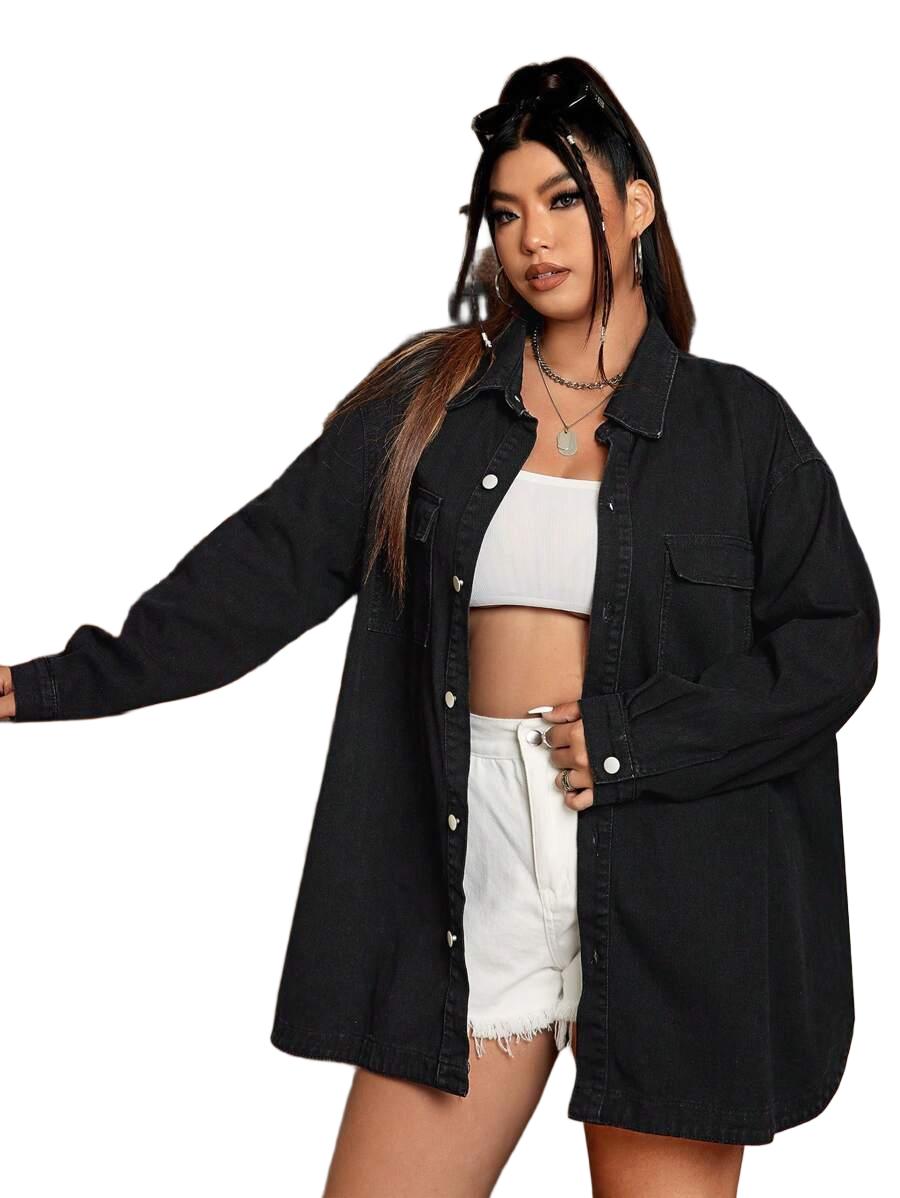 KURTKA JEANSOWA OVERSIZE 
