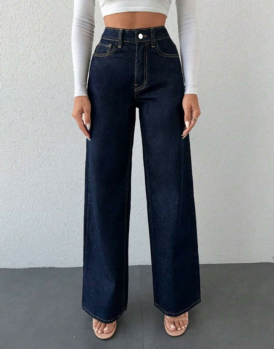 NIEBIESKIE SPODNIE JEANS