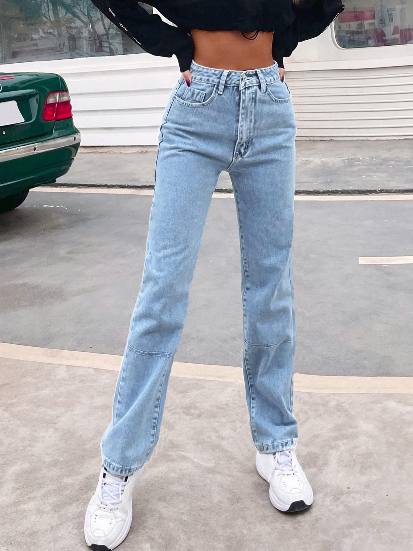 NIEBIESKIE SPODNIE JEANS