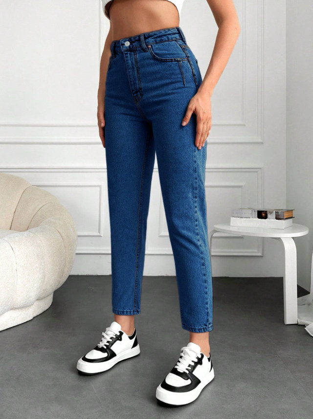 NIEBIESKIE JEANSY RURKI