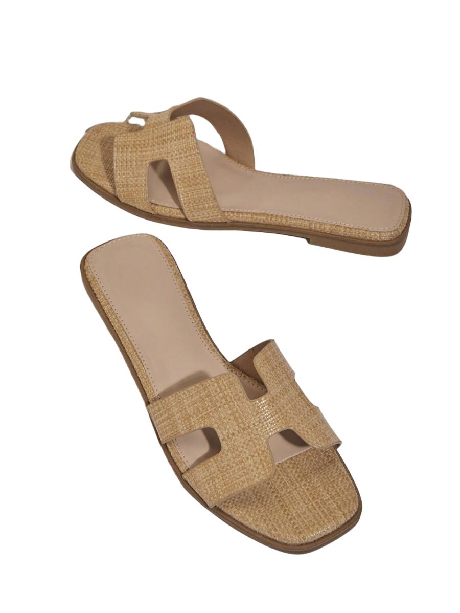 KLAPKI SYNTETYCZNE Z WKŁADKĄ SKÓRZANĄ 9 CM