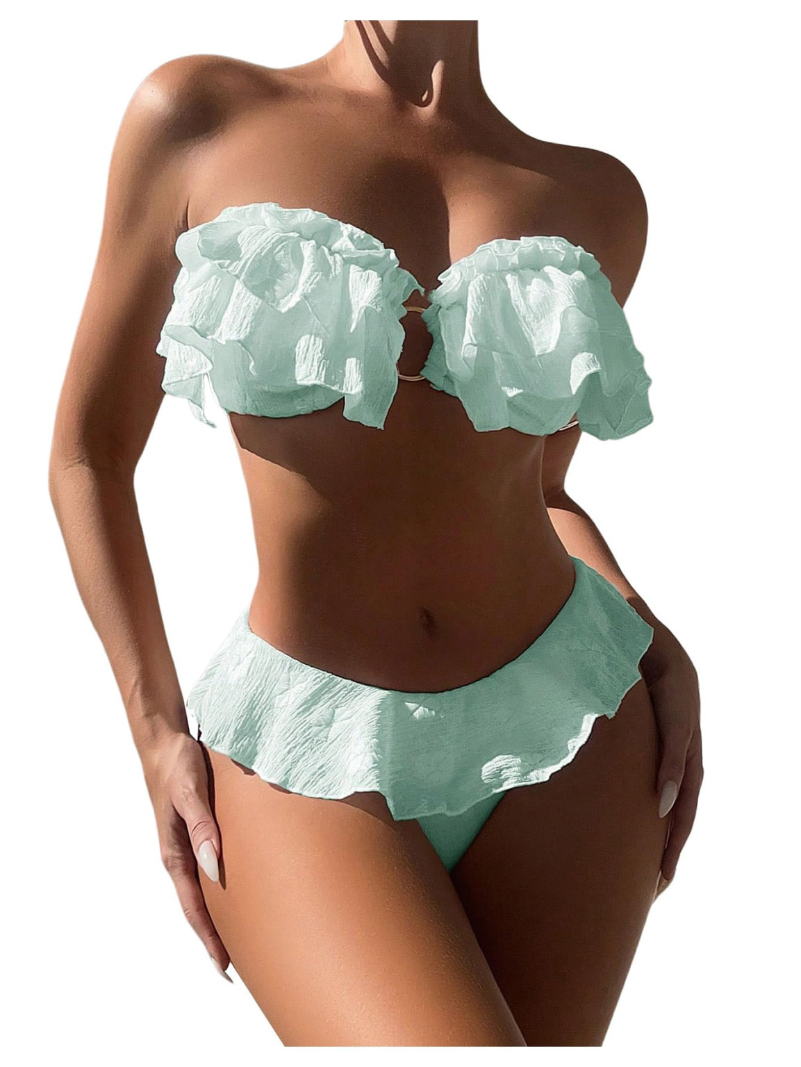zielony komplet bikini