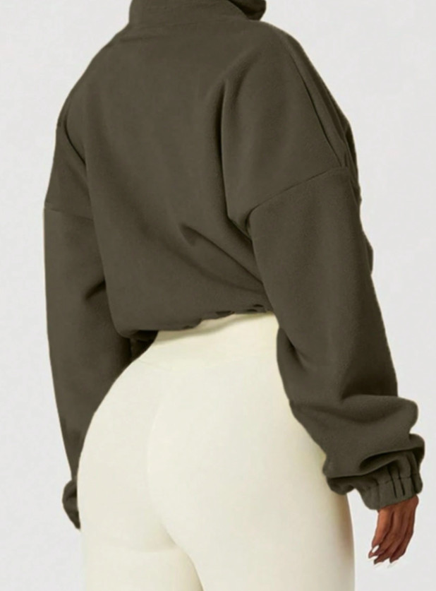 zielona ROZPINANA BLUZA