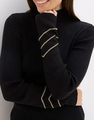 SWETER Z CIENKIEJ DZIANINY 