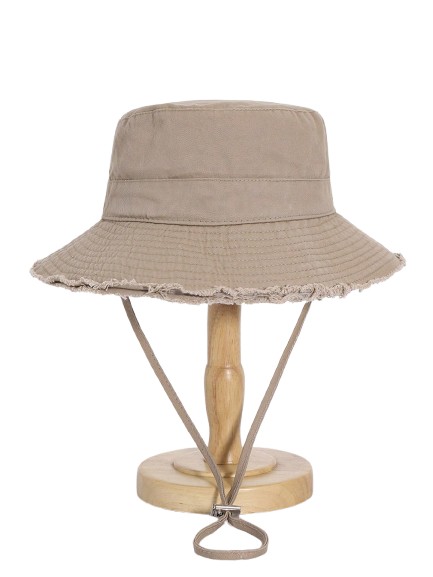 brązowy kapelusz bucket 