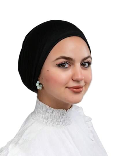 CZARNY TURBAN NA GŁOWĘ