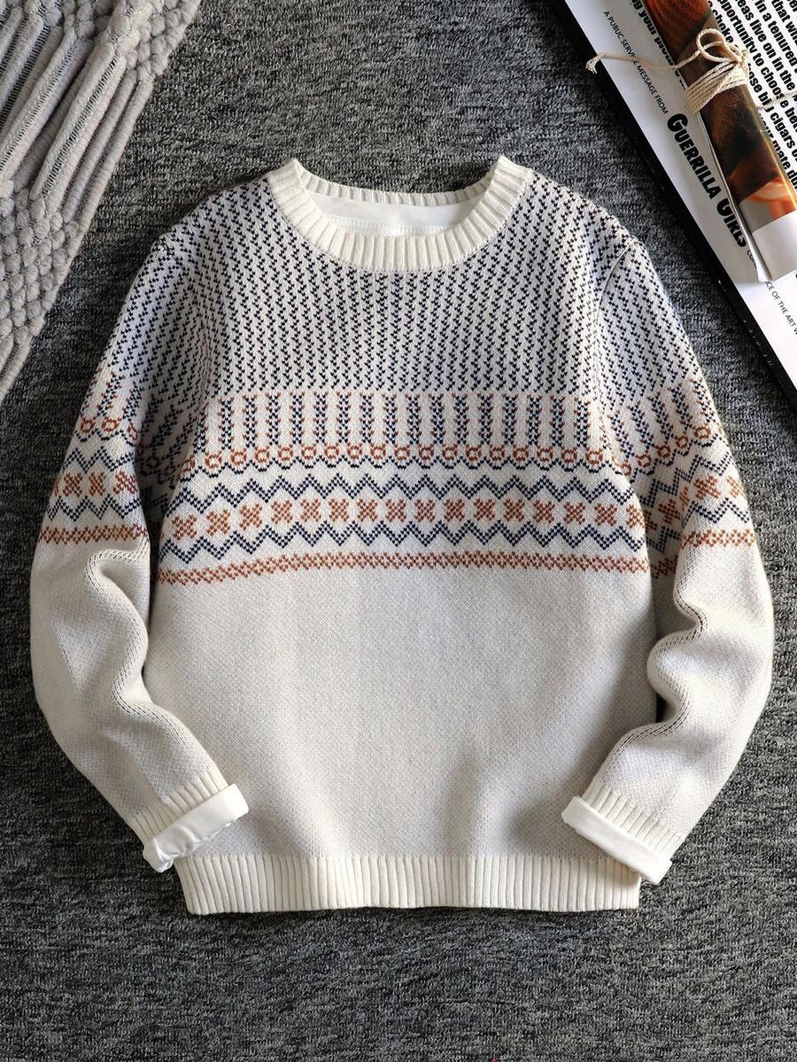 SWETER OKRĄGŁY DEKOLT