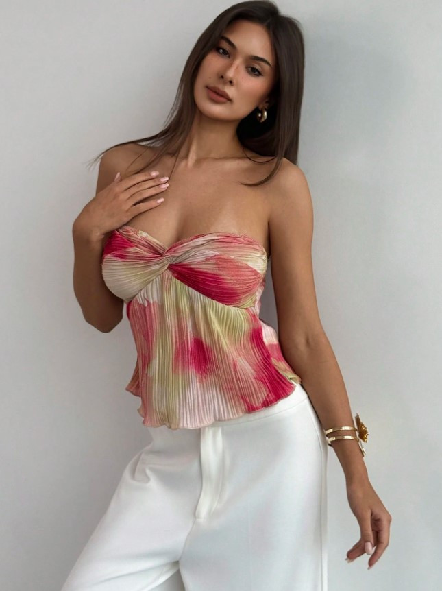 TOP ODKRYTE RAMIONA SPLOT PLISY TIE-DYE