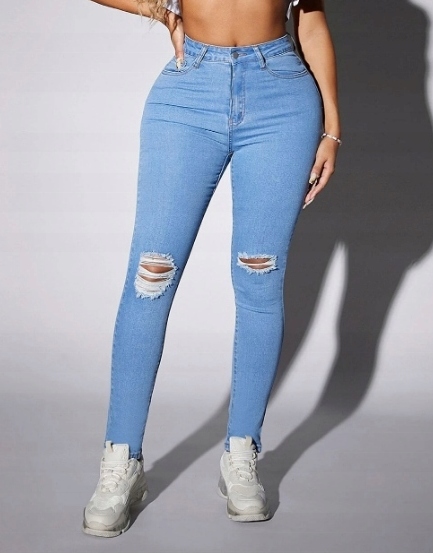 NIEBIESKIE SPODNIE JEANS