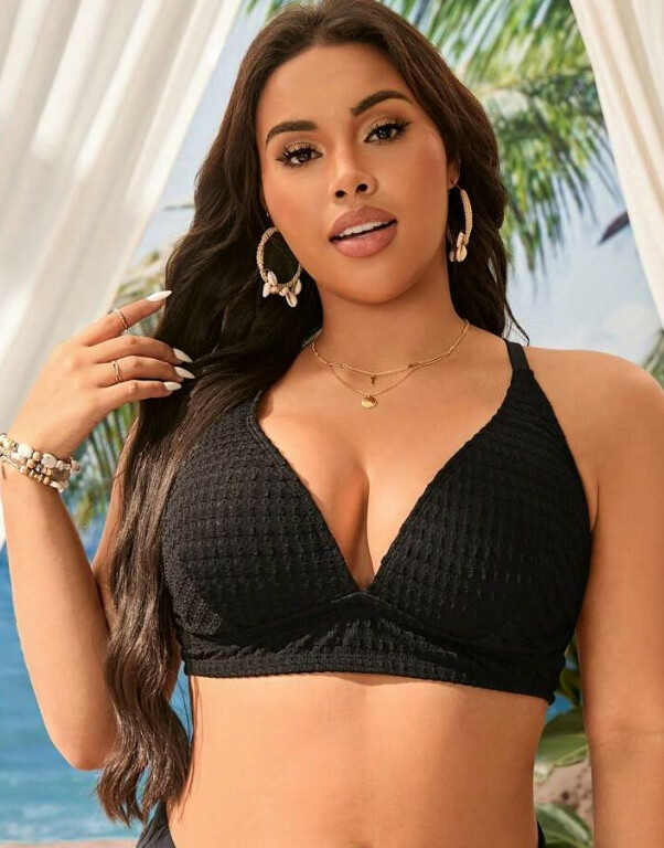 czarna góra od bikini tekstura