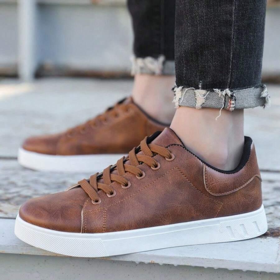 BRĄZOWE SPORTOWE BUTY