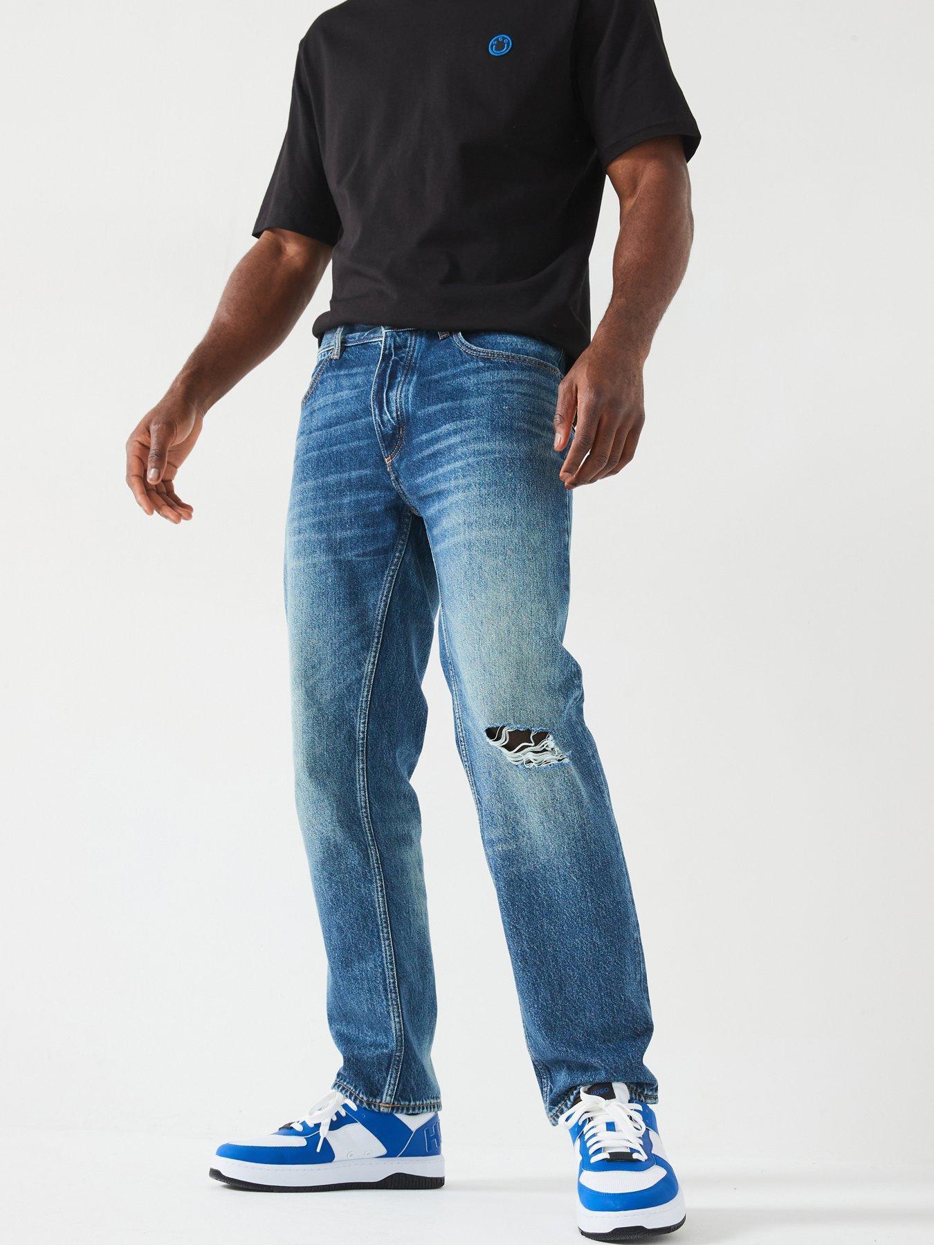 HUGO BOSS JEANSY Z PRZETARCIEM REGULAR FIT 50529169