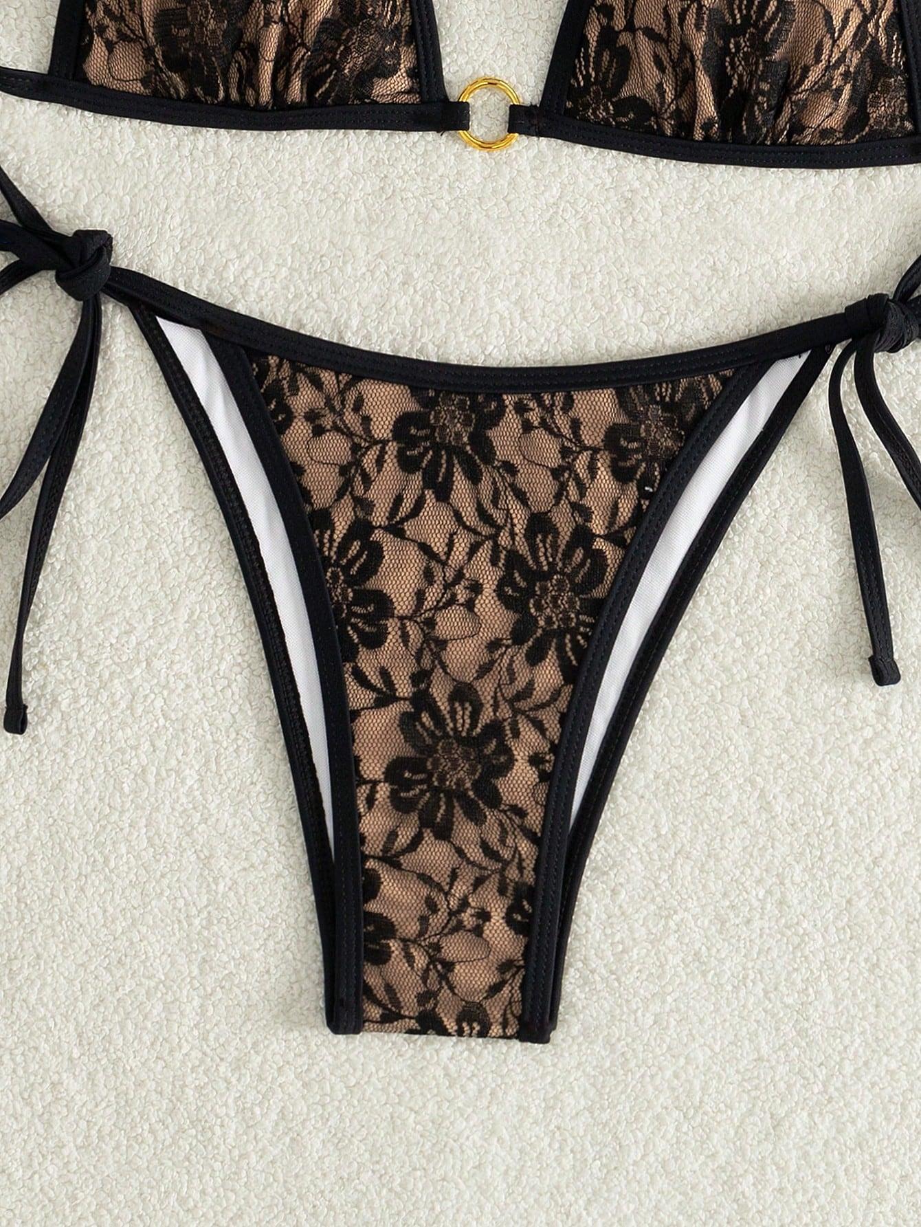 dół od bikini koronka