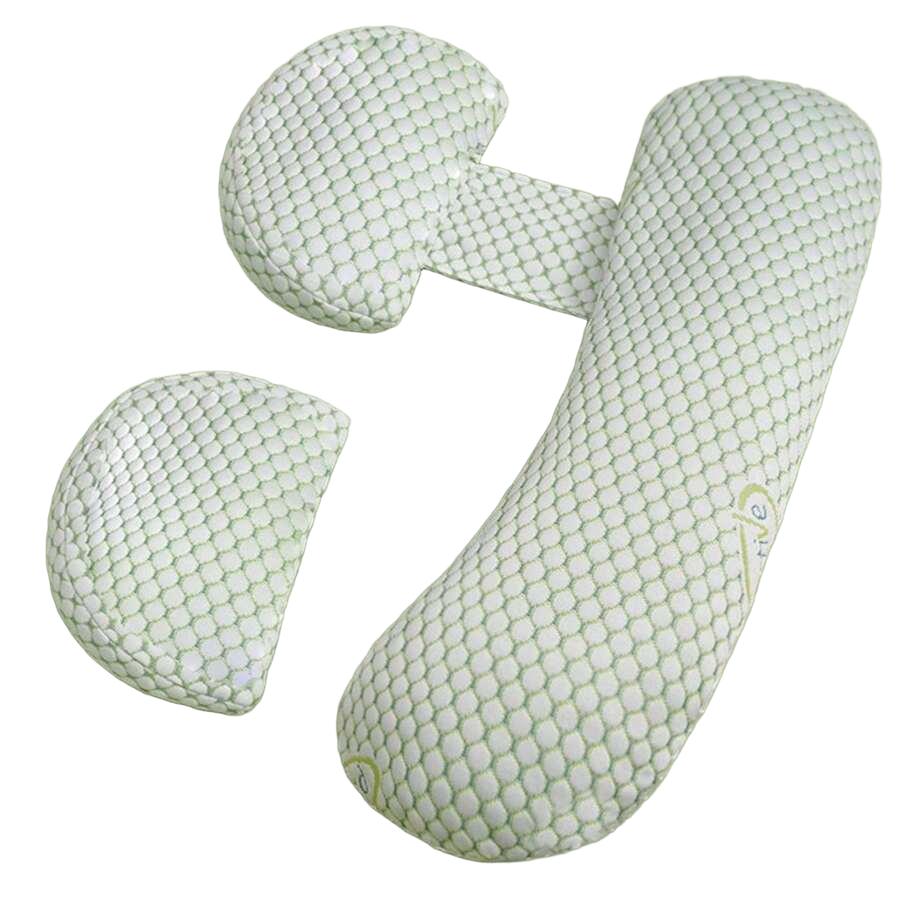 zielona poduszka ciążowa