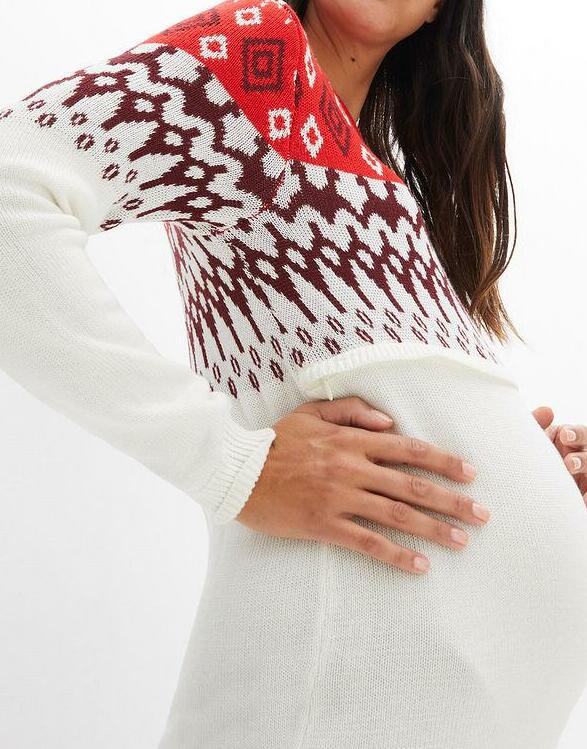 SWETER Z DZIANINY 